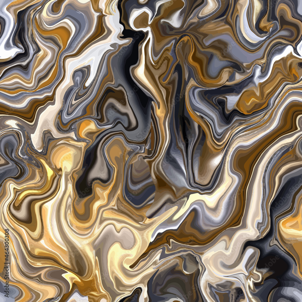 Marbled trendy gold texture print seamless pattern. silver, gold, brown, pastel beige smoke abstract background. Seamless liquid fluid. Aqua ink print .Vector texture Marbled trendy gold texture print seamless pattern. silver, gold, brown, pastel beige smoke abstract background. Seamless liquid fluid. Aqua ink print .Vector texture