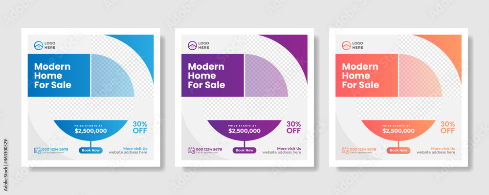 Real Estate Social Media Post And Web banner Real Estate Social Media Post And Web banner