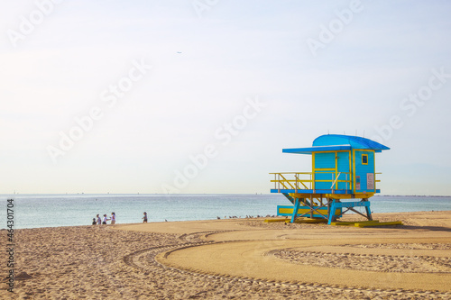Miami Beach - Blue Lifeguard Tower © Khalid