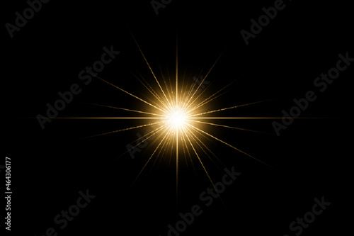 Wallpaper Mural abstract of lighting for background. digital golden lens flare in dark background Torontodigital.ca