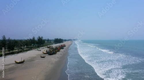 Teknaf Beach, Chittagong Aerial Drone View photo