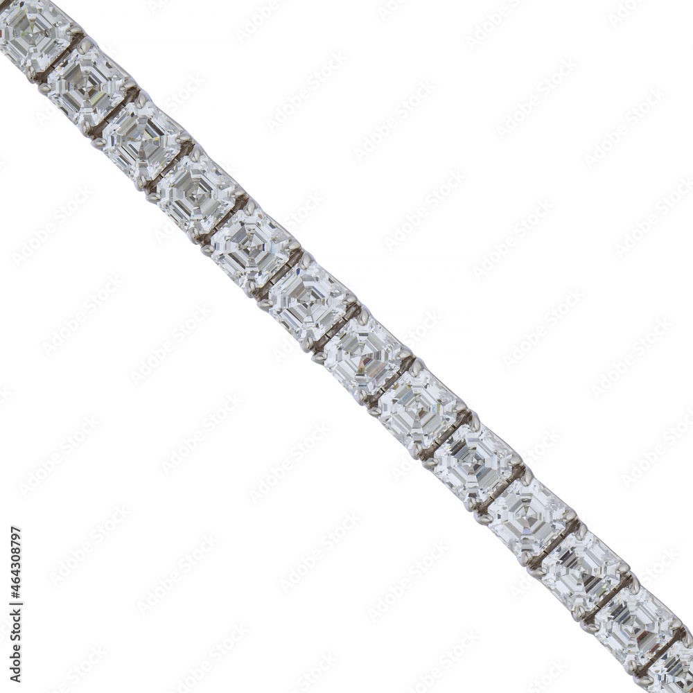 silver bracelet isolated on white silver bracelet isolated on white
