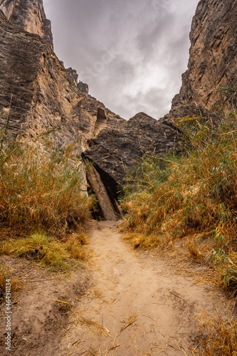 Empty Trail into Santa Elana Canyon photo