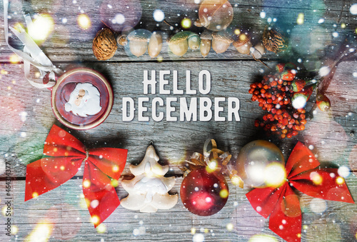 hello december holidays design CARD 