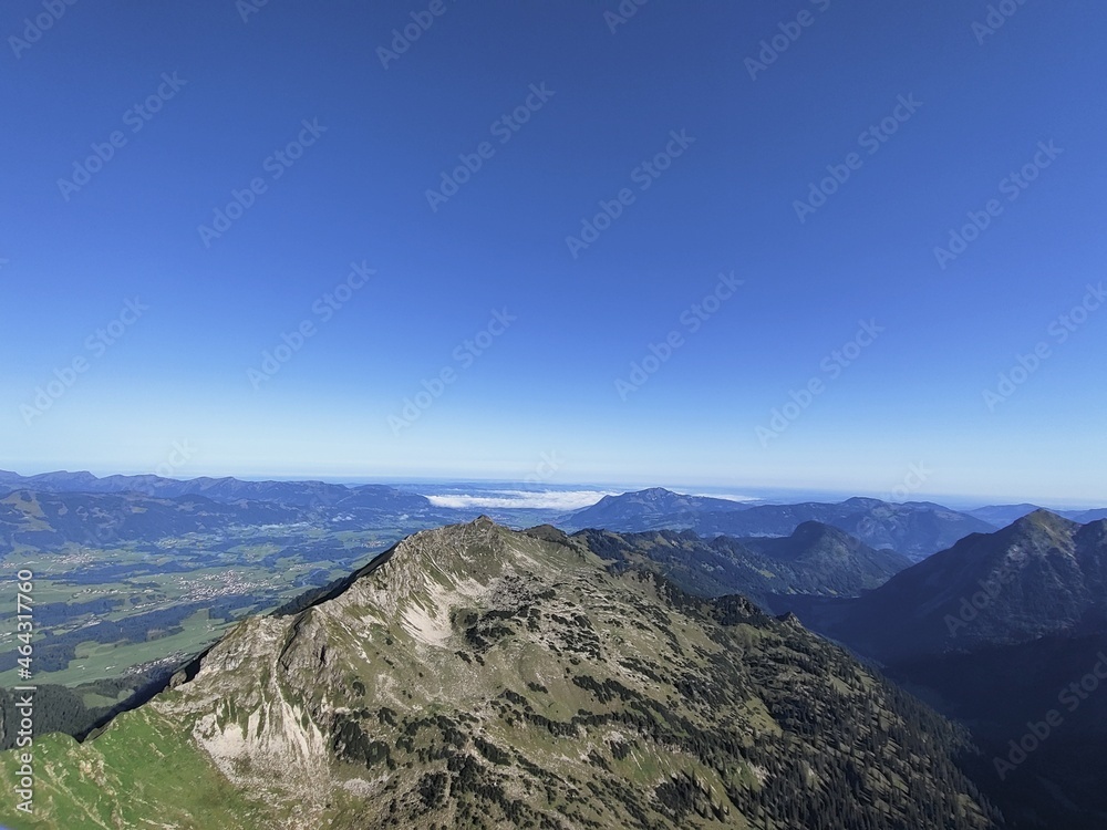 Alpen Bergkette Aussicht vom Nebelhorn