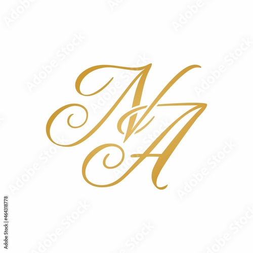 NA initial monogram  logo