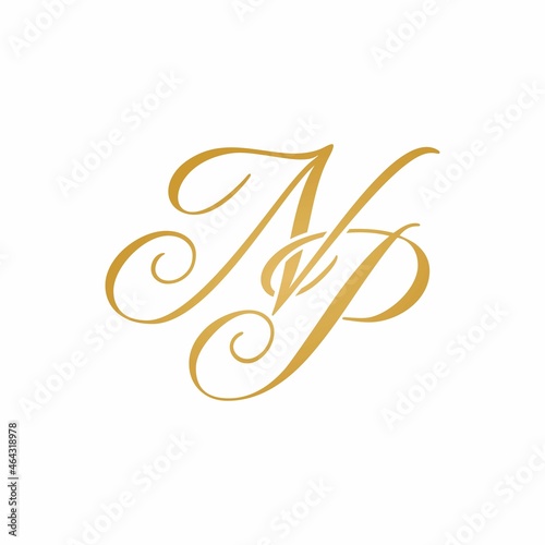 NP initial monogram logo