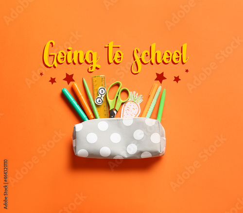 Pencil case with stationery...