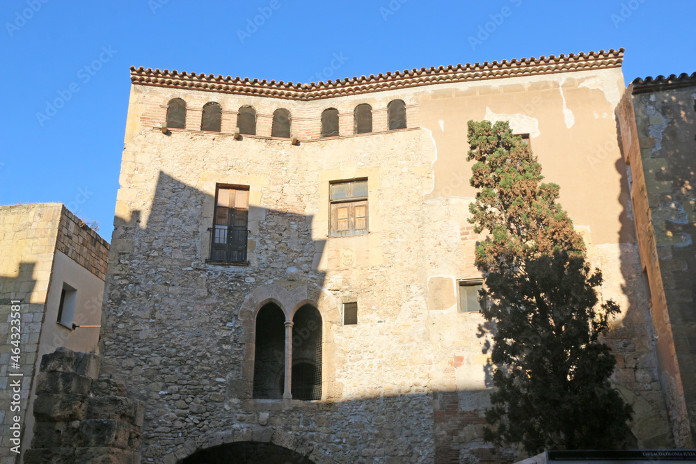 Historic gatehouse in Tarragona, Spain