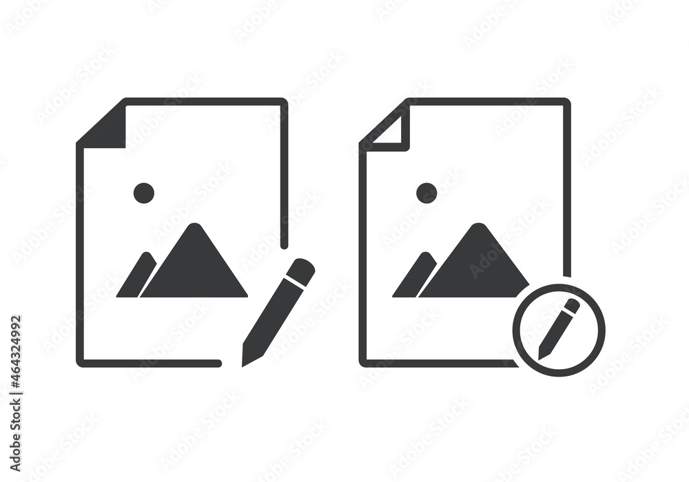 Photo image edit icon. Illustration vector Photo image edit icon. Illustration vector