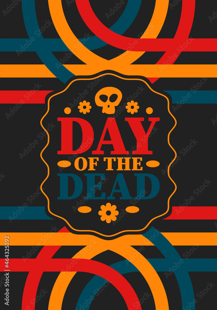 Day of the Dead in November. A holiday dedicated to the memory of the dead. Celebrate annual in Mexico and other Latin American countries. Mexican and Hispanic tradition pattern and texture with skull Day of the Dead in November. A holiday dedicated to the memory of the dead. Celebrate annual in Mexico and other Latin American countries. Mexican and Hispanic tradition pattern and texture with skull
