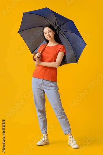 Beautiful teenage girl with...