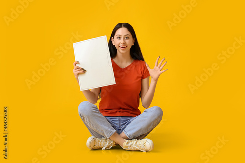 Beautiful teenage girl with...