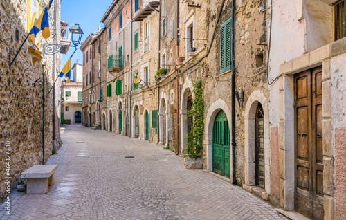 Scenic sight in Carpineto Romano  beautiful little town in the province of Rome  Lazio  Italy.