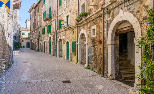 Fototapeta Naklejka Na Ścianę i Meble -  Scenic sight in Carpineto Romano, beautiful little town in the province of Rome, Lazio, Italy.