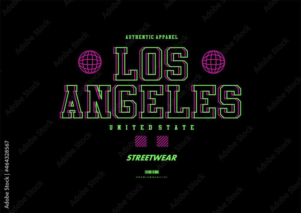 Fototapeta premium Aesthetic Graphic Design for T shirt Street Wear and Urban Style