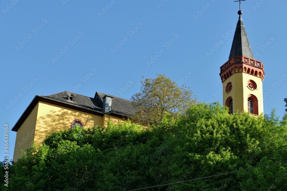 Evanglische St.-Peter-Kirche auf dem Berg in Diez an der Lahn