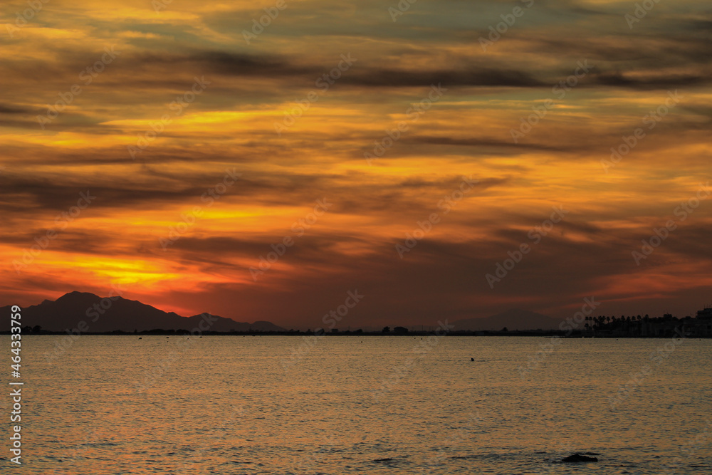 Beautiful and Colorful Sunset in Santa Pola Beautiful and Colorful Sunset in Santa Pola