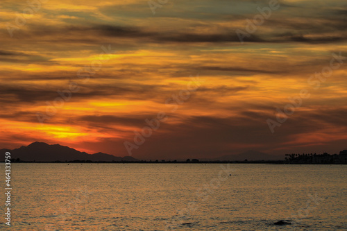 Beautiful and Colorful Sunset in Santa Pola © SoniaBonet
