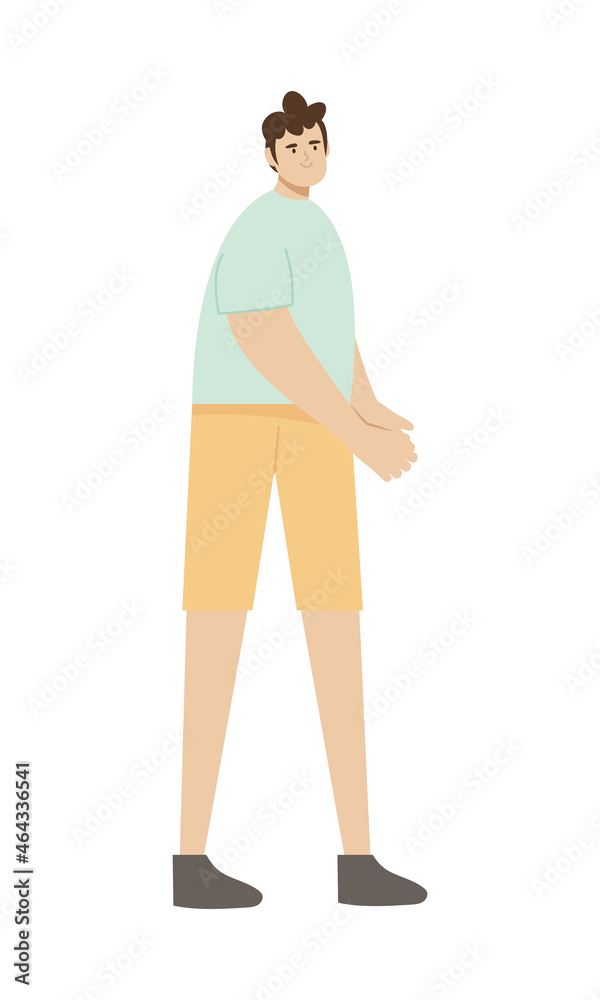 Fototapeta premium man wearing casual clothes