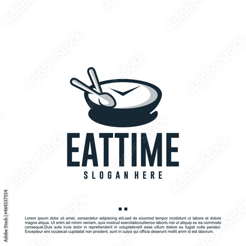food time , eat time , logo design inspiration