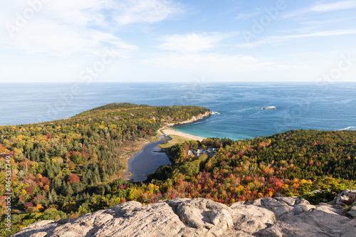 Fall Colors on the Beehive Trail in Acadia National Park in Maine photo
