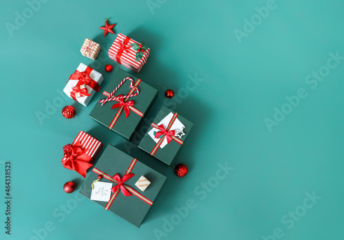Christmas tree made of gift...
