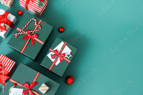 Christmas gift boxes with c...