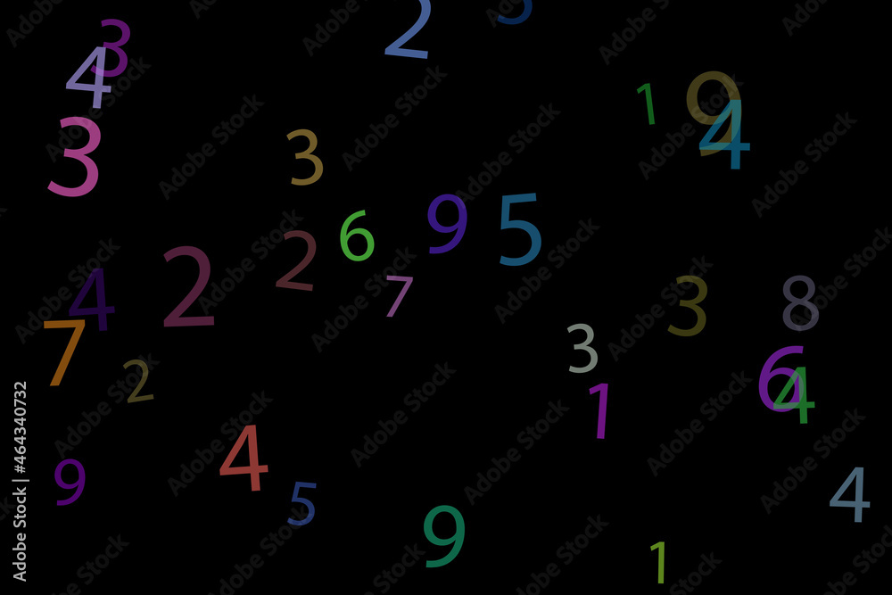 colorful numbers counter design art colorful numbers counter design art