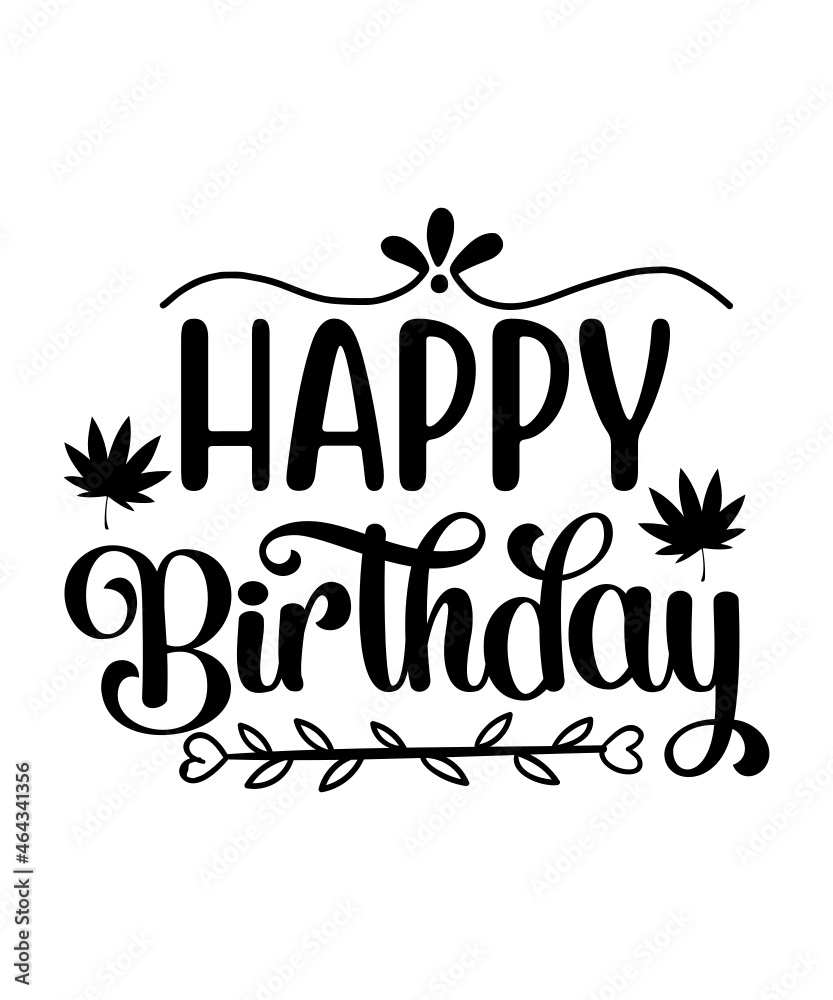 Happy Birthday SVG Files, Happy Birthday SVG bundle, Happy Birthday Cut