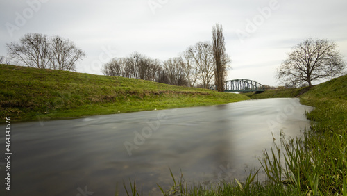 The old iron bridge, Požega, Croatia photo