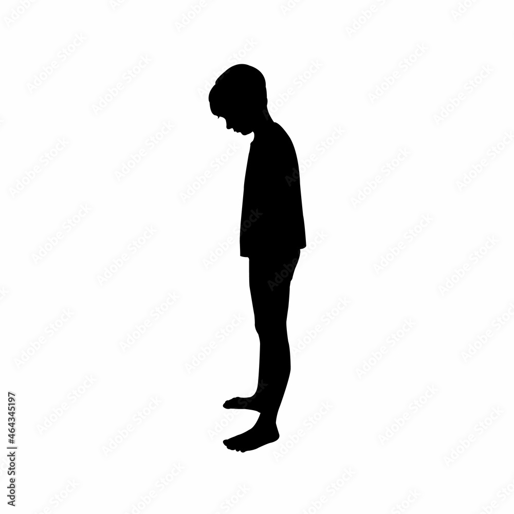 a boy body silhouette vector a boy body silhouette vector