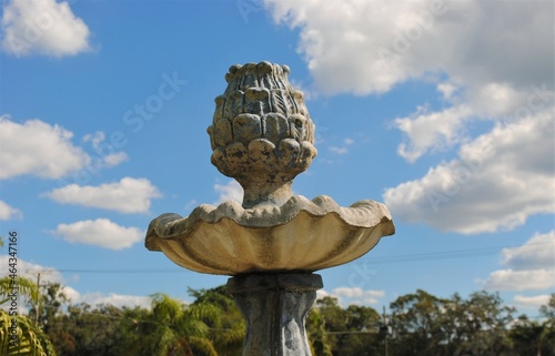 Water Fountain and Blue Sky