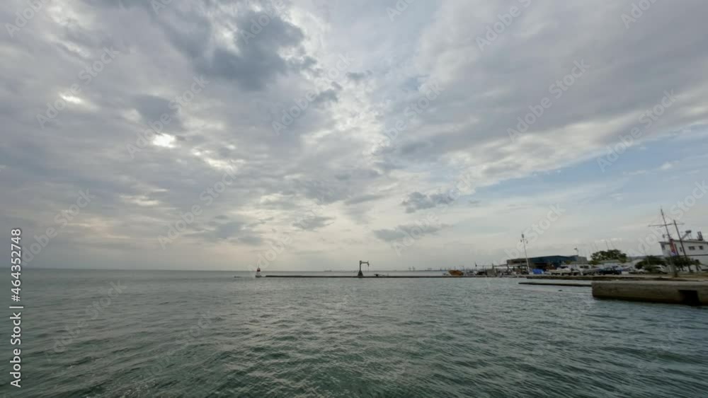 Thessaloniki city, timelapse video by the sea Thessaloniki city, timelapse video by the sea