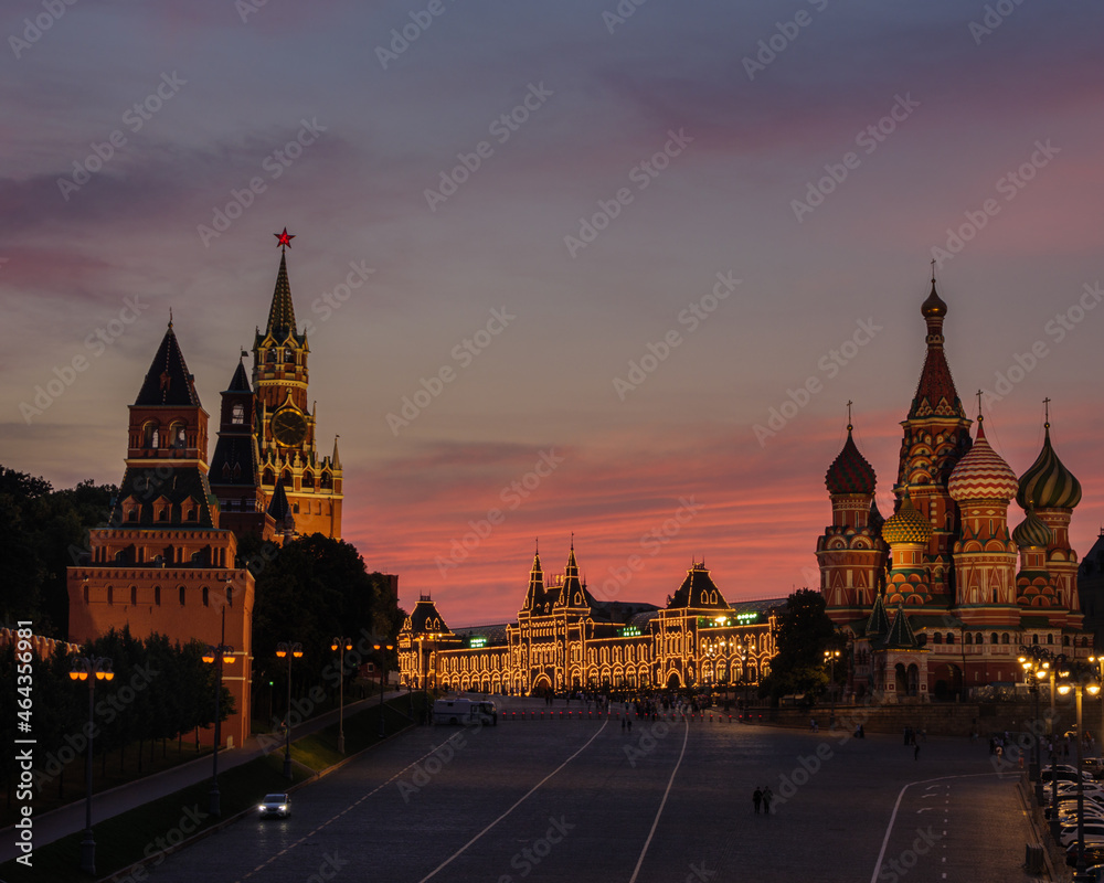 Evening promenade at Red Square