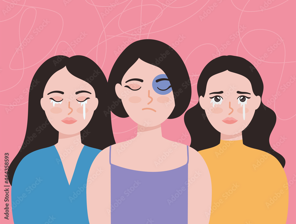 sad women illustration sad women illustration