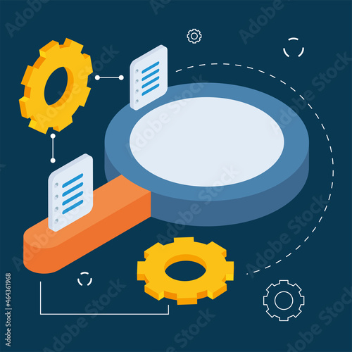 magnifying glass illustration