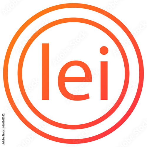 Lei gradient icon