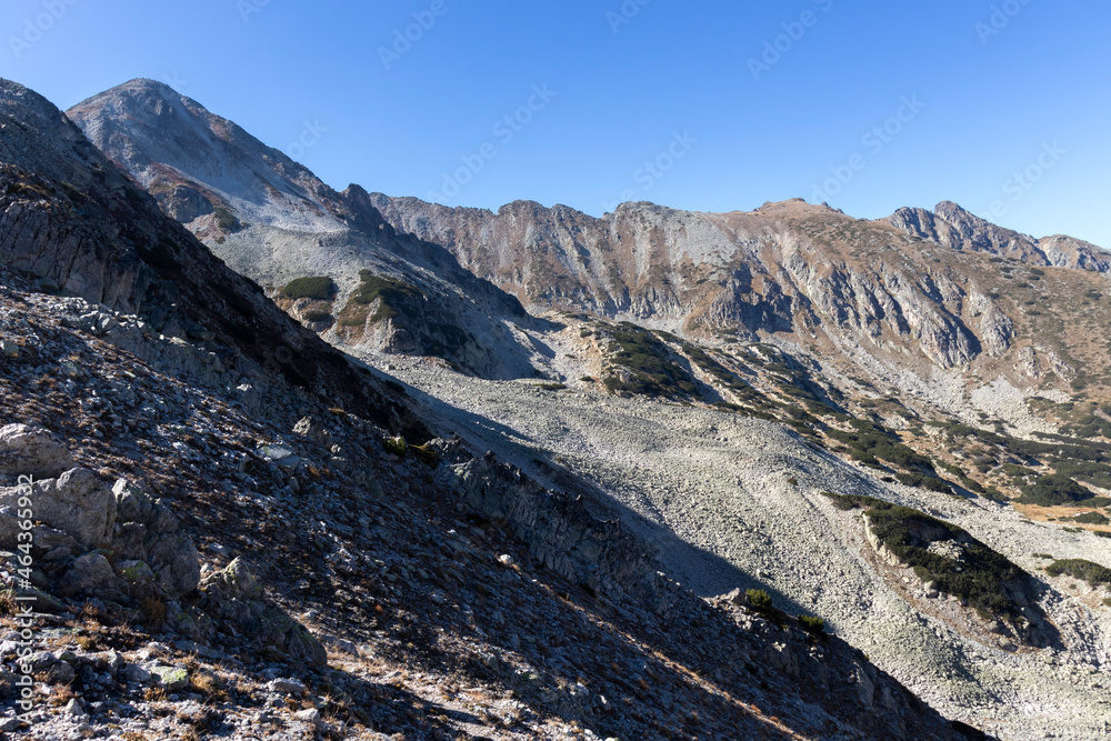 Landscape of Polezhan peak at Pirin Mountain, Bulgaria