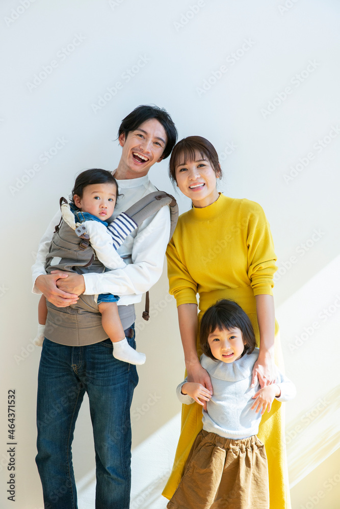 幸せな家族のポートレート