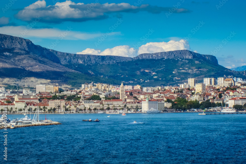 View of Split Croatia from Boat