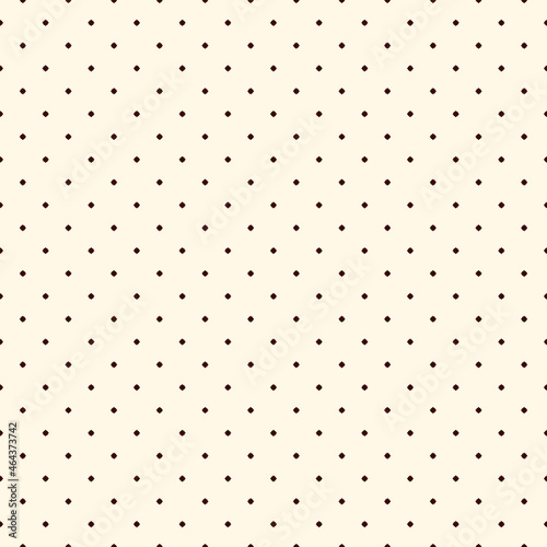 Seamless surface design with simple ornament. Polka dot stylized. Mini stars motif. Repeated geometric figures pattern