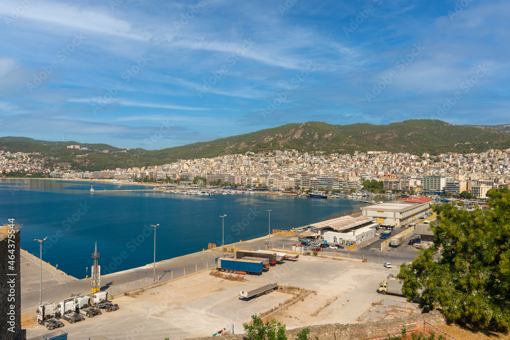 Naklejka premium Kavala town, one of the most beautiful cities and travel destination in Greece,
