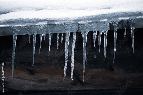 Fotografija Icicles on roof