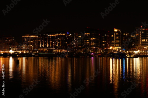 Washington DC Wharf waterfront at night