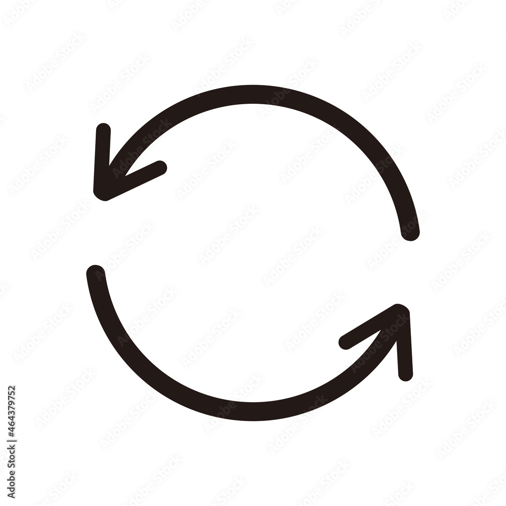 Ciircular arrow sign vector icon Ciircular arrow sign vector icon