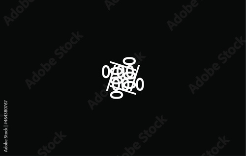 abstract black and white background with circles