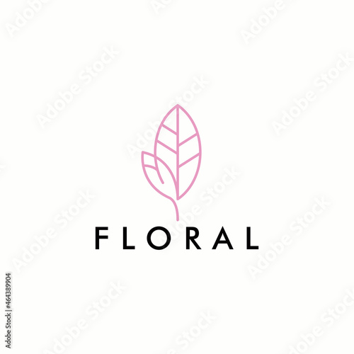 Natural organic Leaf plant logo design