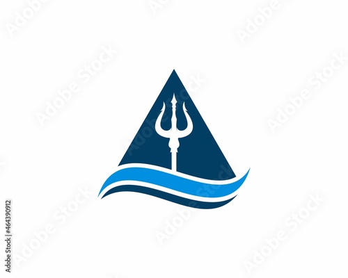 Trident in the triangle logo