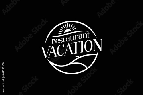 Vintage Hipster Retro Design Typography Outdoor Style for Restaurant Bar Cafe for Wall Painting or Cafe Creations Menu or Adventure Label Logo design Simple Minimalist 